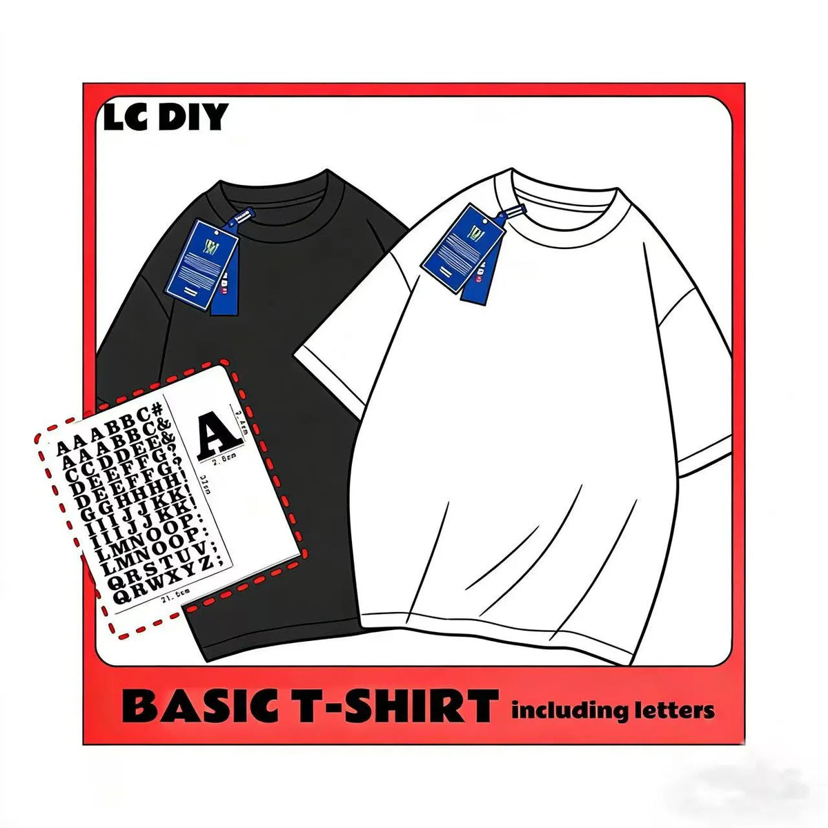 DIY T-shirt（with letters）5000Coin