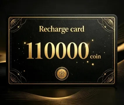 Recharge card, recharge 1000 get 100 free 110000 Coin