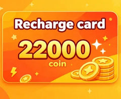 Recharge card, recharge 200 get 20 free 22000 Coin